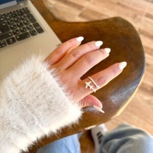 Anel Reg. Avião C/ Sol Cravej.