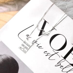 Escapulário Onda + "Água Salgada Alma Lavada"